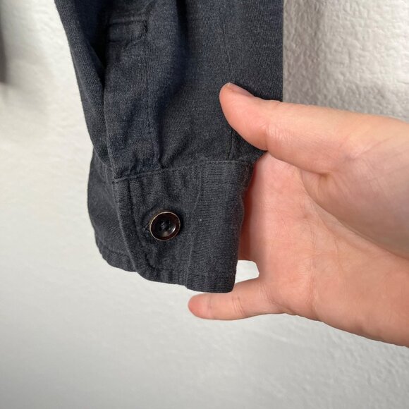 Ralph Lauren Black Label Mens Long Sleeve Cotton Polo Shirt Charcoal Black Small - Picture 6 of 11